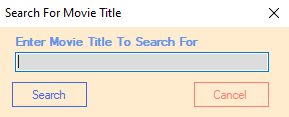 Example image of the search window