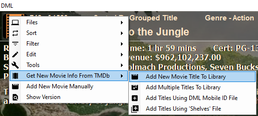Download Individual Movie Title Menu Example