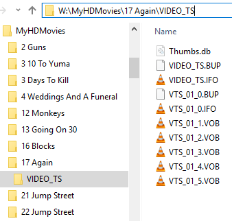 HD Movie / DVD Video_TS Folder Example