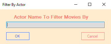 Filter by actor window example